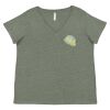 Curvy Collection Women's Fine Jersey V-Neck Tee Thumbnail