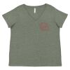 Curvy Collection Women's Fine Jersey V-Neck Tee Thumbnail