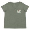 Curvy Collection Women's Fine Jersey V-Neck Tee Thumbnail
