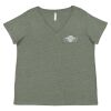 Curvy Collection Women's Fine Jersey V-Neck Tee Thumbnail
