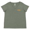 Curvy Collection Women's Fine Jersey V-Neck Tee Thumbnail