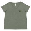 Curvy Collection Women's Fine Jersey V-Neck Tee Thumbnail
