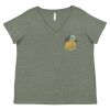 Curvy Collection Women's Fine Jersey V-Neck Tee Thumbnail