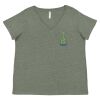 Curvy Collection Women's Fine Jersey V-Neck Tee Thumbnail