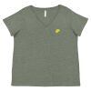 Curvy Collection Women's Fine Jersey V-Neck Tee Thumbnail