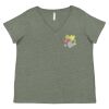 Curvy Collection Women's Fine Jersey V-Neck Tee Thumbnail