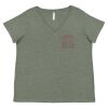 Curvy Collection Women's Fine Jersey V-Neck Tee Thumbnail