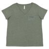 Curvy Collection Women's Fine Jersey V-Neck Tee Thumbnail