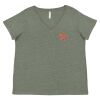 Curvy Collection Women's Fine Jersey V-Neck Tee Thumbnail