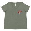 Curvy Collection Women's Fine Jersey V-Neck Tee Thumbnail