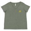 Curvy Collection Women's Fine Jersey V-Neck Tee Thumbnail