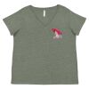 Curvy Collection Women's Fine Jersey V-Neck Tee Thumbnail