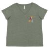 Curvy Collection Women's Fine Jersey V-Neck Tee Thumbnail