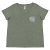 Curvy Collection Women's Fine Jersey V-Neck Tee Thumbnail
