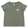 Curvy Collection Women's Fine Jersey V-Neck Tee Thumbnail