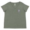 Curvy Collection Women's Fine Jersey V-Neck Tee Thumbnail
