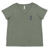 Curvy Collection Women's Fine Jersey V-Neck Tee Thumbnail