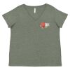 Curvy Collection Women's Fine Jersey V-Neck Tee Thumbnail