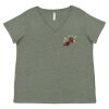 Curvy Collection Women's Fine Jersey V-Neck Tee Thumbnail