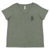 Curvy Collection Women's Fine Jersey V-Neck Tee Thumbnail