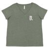 Curvy Collection Women's Fine Jersey V-Neck Tee Thumbnail
