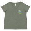 Curvy Collection Women's Fine Jersey V-Neck Tee Thumbnail