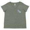 Curvy Collection Women's Fine Jersey V-Neck Tee Thumbnail