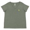 Curvy Collection Women's Fine Jersey V-Neck Tee Thumbnail