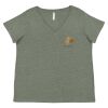 Curvy Collection Women's Fine Jersey V-Neck Tee Thumbnail