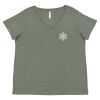 Curvy Collection Women's Fine Jersey V-Neck Tee Thumbnail