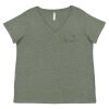 Curvy Collection Women's Fine Jersey V-Neck Tee Thumbnail