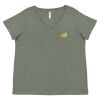 Curvy Collection Women's Fine Jersey V-Neck Tee Thumbnail