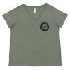 Curvy Collection Women's Fine Jersey V-Neck Tee Thumbnail