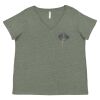 Curvy Collection Women's Fine Jersey V-Neck Tee Thumbnail