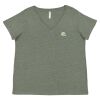 Curvy Collection Women's Fine Jersey V-Neck Tee Thumbnail