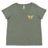 Curvy Collection Women's Fine Jersey V-Neck Tee Thumbnail
