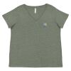 Curvy Collection Women's Fine Jersey V-Neck Tee Thumbnail