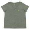 Curvy Collection Women's Fine Jersey V-Neck Tee Thumbnail
