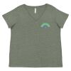Curvy Collection Women's Fine Jersey V-Neck Tee Thumbnail
