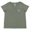 Curvy Collection Women's Fine Jersey V-Neck Tee Thumbnail