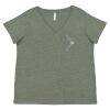 Curvy Collection Women's Fine Jersey V-Neck Tee Thumbnail