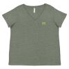 Curvy Collection Women's Fine Jersey V-Neck Tee Thumbnail
