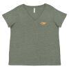 Curvy Collection Women's Fine Jersey V-Neck Tee Thumbnail