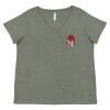 Curvy Collection Women's Fine Jersey V-Neck Tee Thumbnail