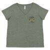 Curvy Collection Women's Fine Jersey V-Neck Tee Thumbnail