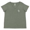 Curvy Collection Women's Fine Jersey V-Neck Tee Thumbnail