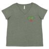 Curvy Collection Women's Fine Jersey V-Neck Tee Thumbnail