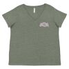 Curvy Collection Women's Fine Jersey V-Neck Tee Thumbnail