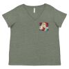 Curvy Collection Women's Fine Jersey V-Neck Tee Thumbnail