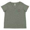 Curvy Collection Women's Fine Jersey V-Neck Tee Thumbnail